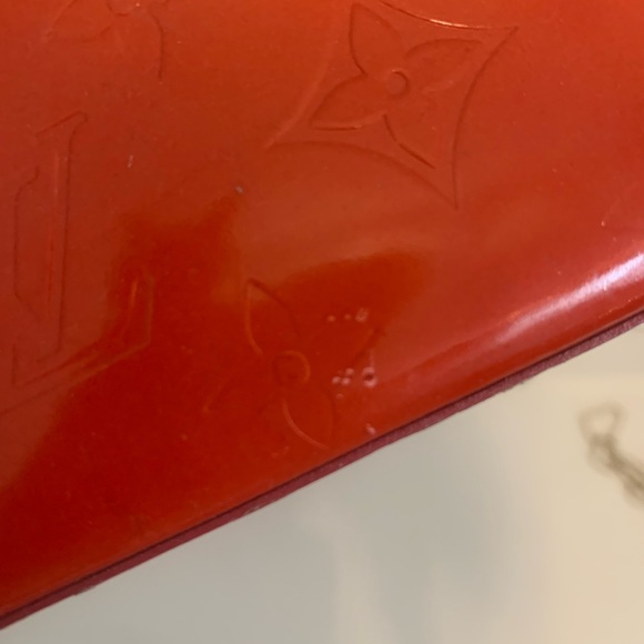 Authentic Louis Vuitton veneer red orange bag - Picture 12 of 15